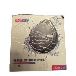 INSMY - C12 Portable Wireless Bluetooth Speaker - Color Black 1200mAH